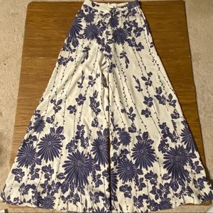 Free People Wide Leg Maxi Palazzo Pants Size 0